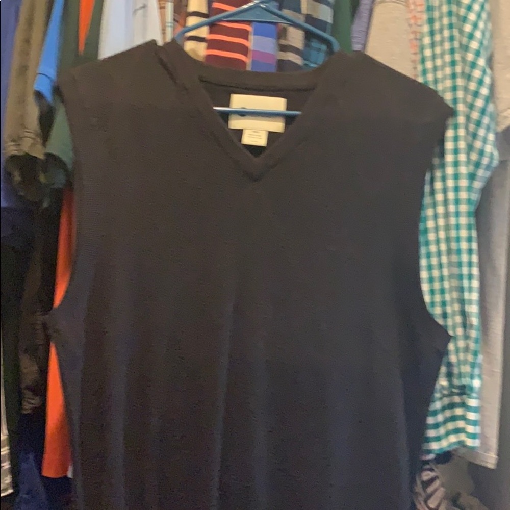 Check sweater vest